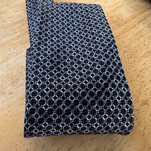Michael Kors Blue Geometric Silk Tie - Picture 3 of 5